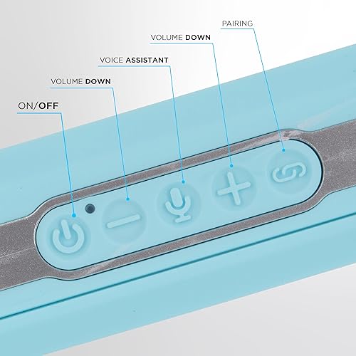 Miniatura 3 de Altec Lansing HydraWAVE - Altavoz Bluetooth portátil, 12 horas de reproducción, carga rápida USB-C, emparejamiento inalámbrico verdadero, altavoz