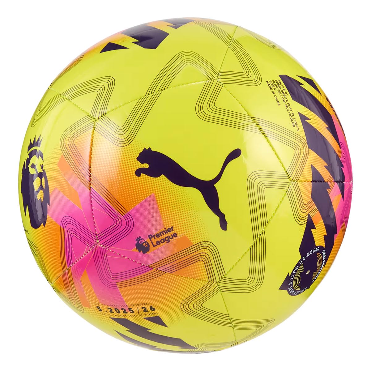 PUMA Orbita Play Premier League 2025/26 - Pallone da calcio con luci