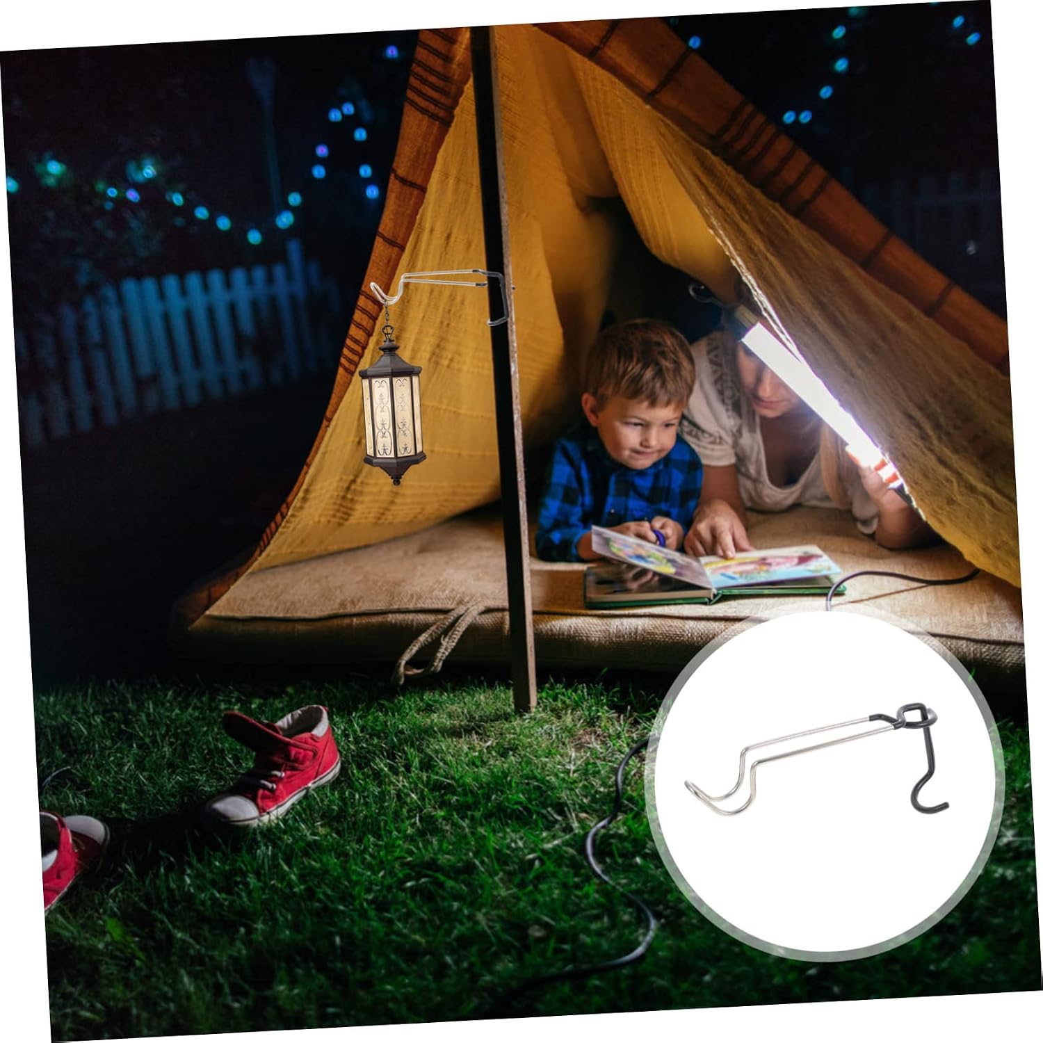 Camping Lantern Hook Hanger Removable Tent Light Hook for Outdoor Activities Portable Lantern Accessory for Camping Hiking and Picnics