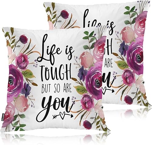 Swono 7 reglas de la vida, fundas de almohada decorativas, reglas de citas motivacionales, fundas de cojín cuadradas para hombre y mujer, fundas de disponible en Yaxa Costa Rica