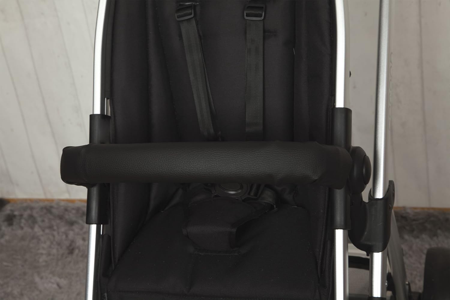 Babyline 30000006 Pushchair Bar Cover Black, 1 Unidad (Paquete de 1)