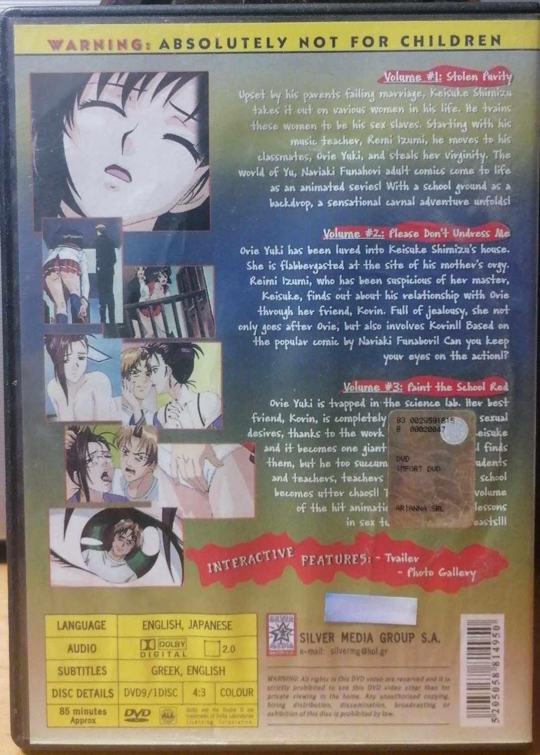 TEKNOFILM Hentai School of Bondage Volume da 1 a 3 INGLESE