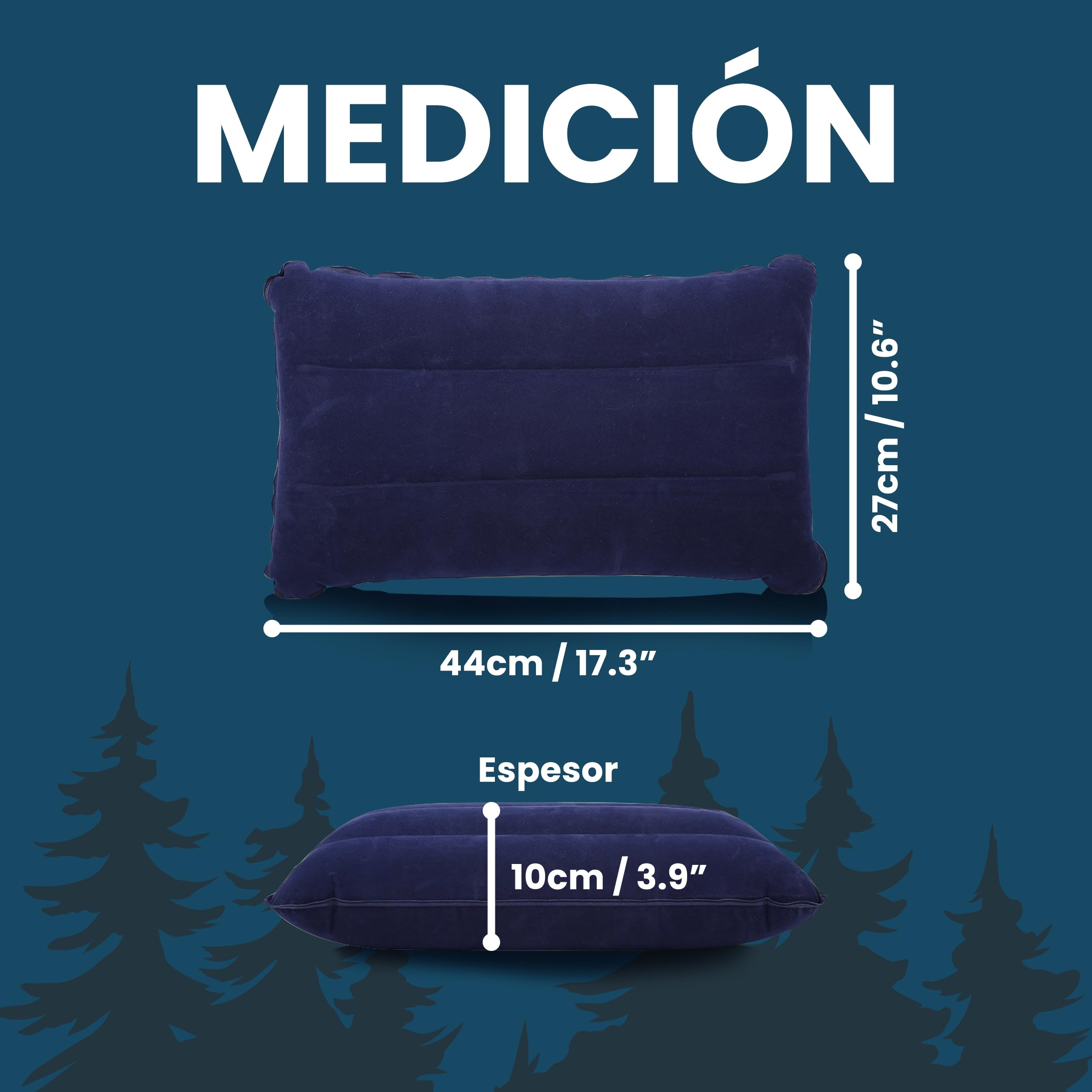 Almohada Hinchable Camping | Travel Essentials | Viajes Accesorios | Almohada Inflable, Cojin Viaje Travel Pillow Portátil para Senderismo y Playa