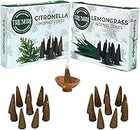 Vista 24 de TRUMIRI Incense Cones - Combo Pack of 20 Cone Incense - 10 Nag Champa + 10 Palo Santo - Insence Cones - Incense Cones Scented - Cone Incense Scents