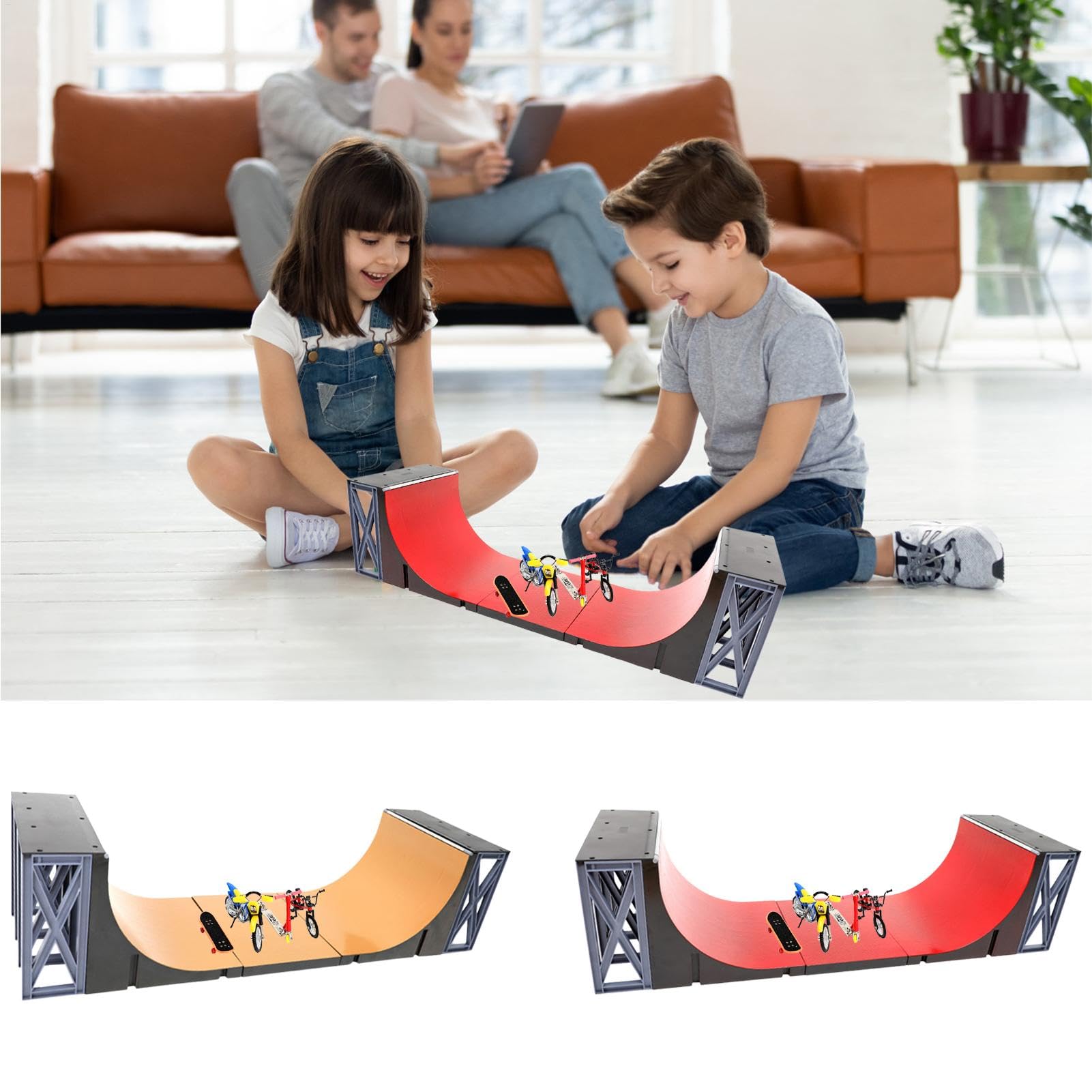 Kit Skate Park - Giocattoli per rampe da skateboard, Kit scale per binari