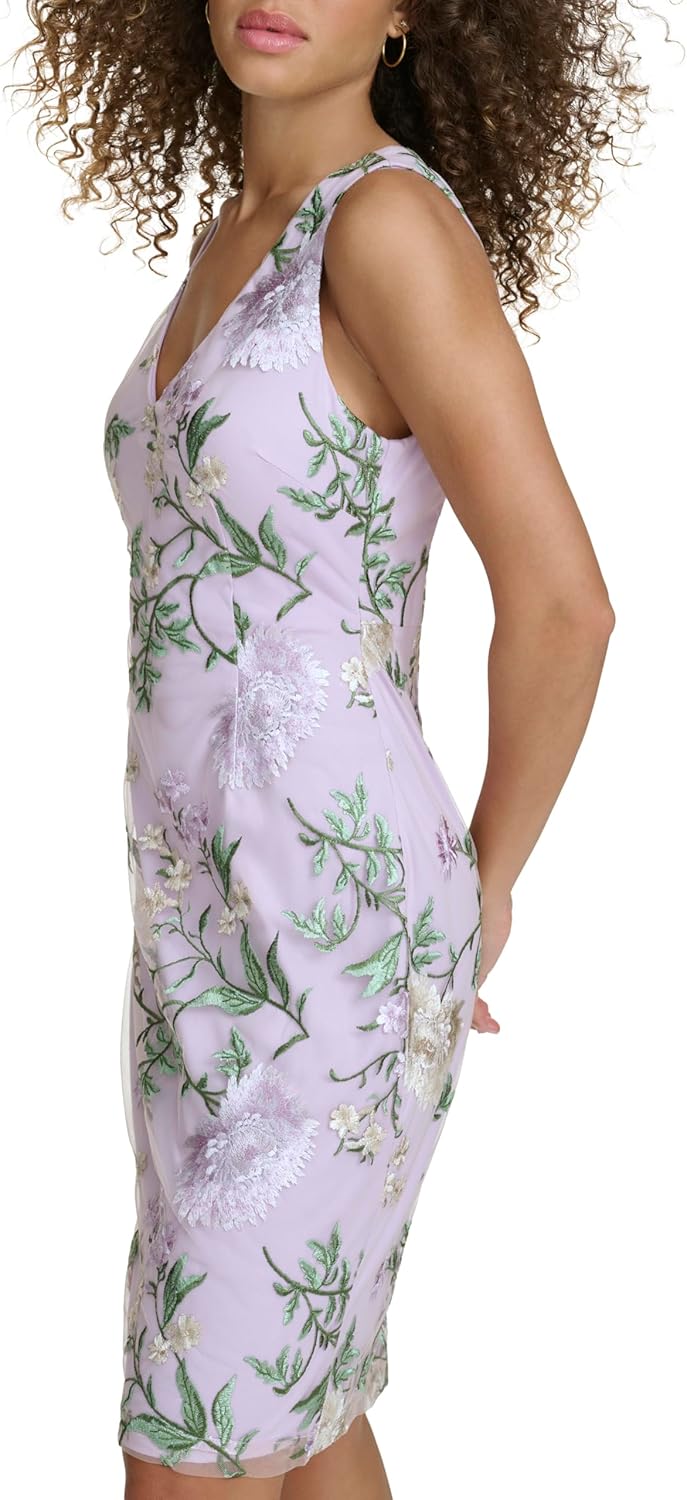 Siena Women's Floral Embroidered Mesh Mini Dress - Image 3
