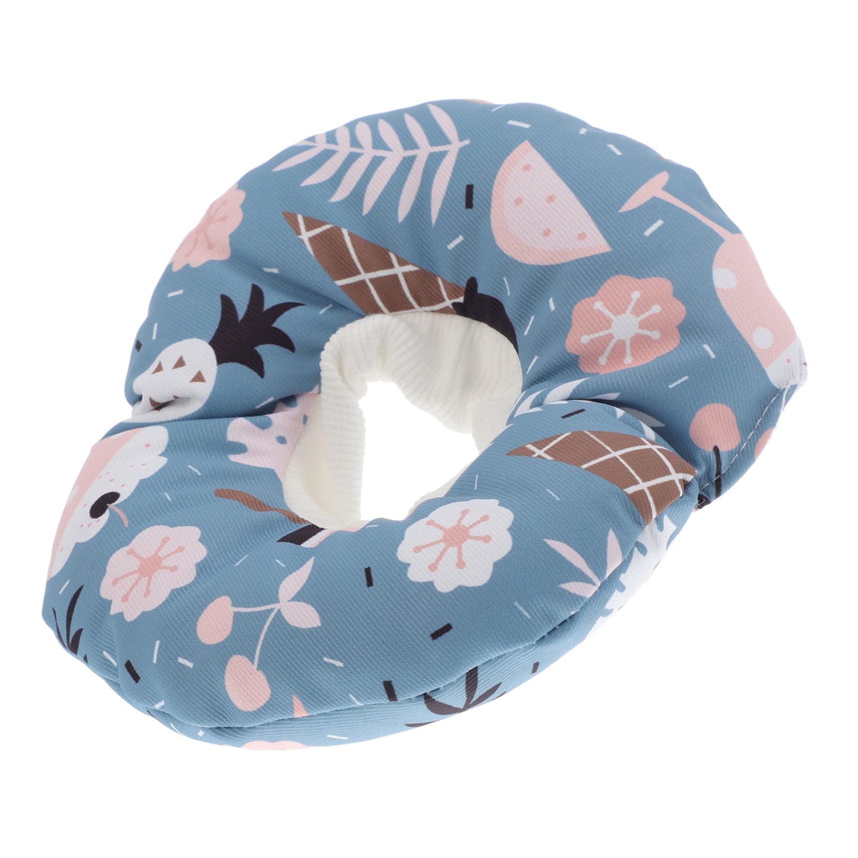 BESPORTBLE Cat Recovery Collar Anti-lick Protective Neck Cone Breathable Waterproof Cotton Soft Padded Ice Cream Collar for Post-surgery Cats Medium Size