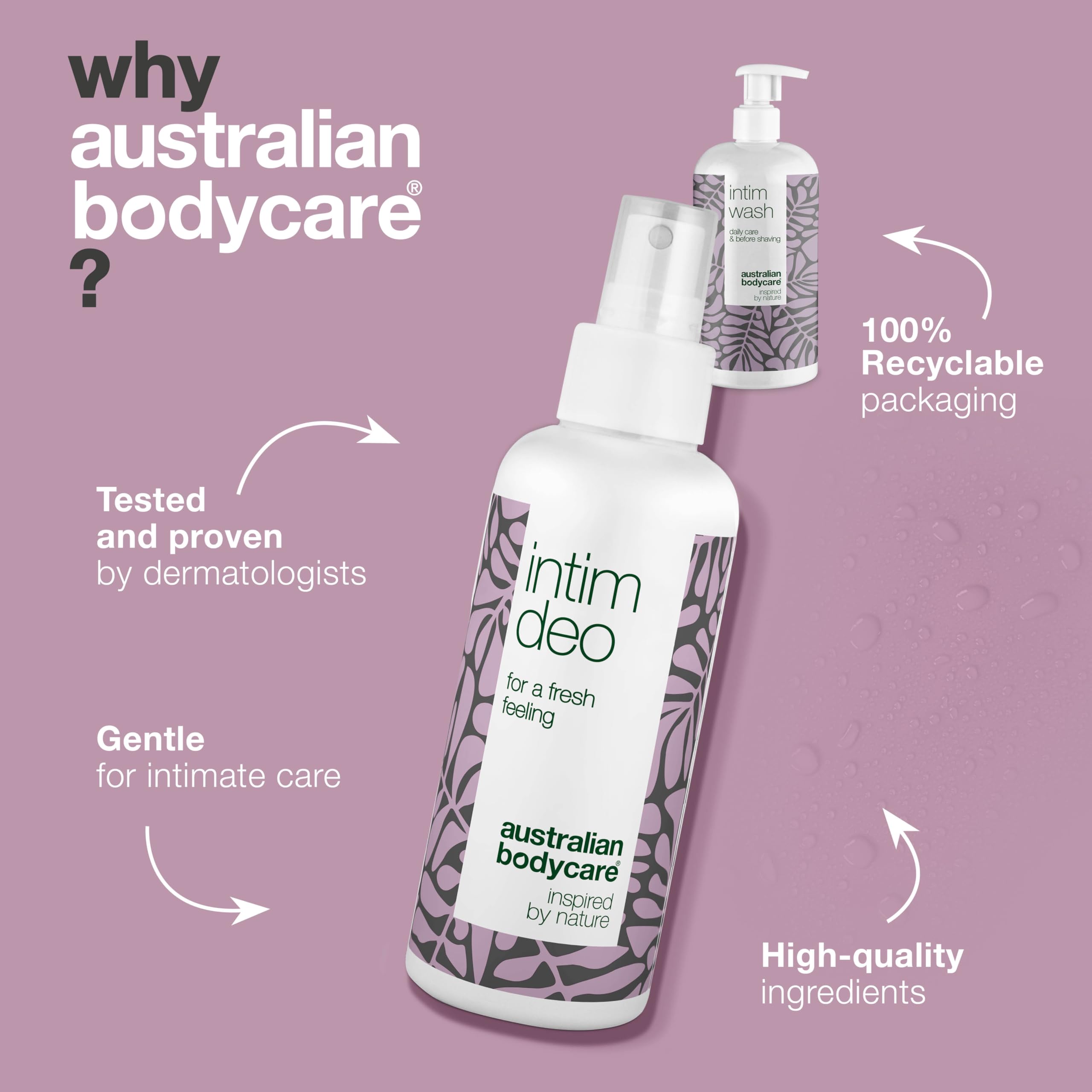 Kit contro il cattivo odore intimo | 2 prodotti al Tea Tree Oil contro odore, prurito intimo e bruciore intimo | Detergente intimo (500 ml) e deodorante intimo (100 ml) anti odore e rinfrescanti