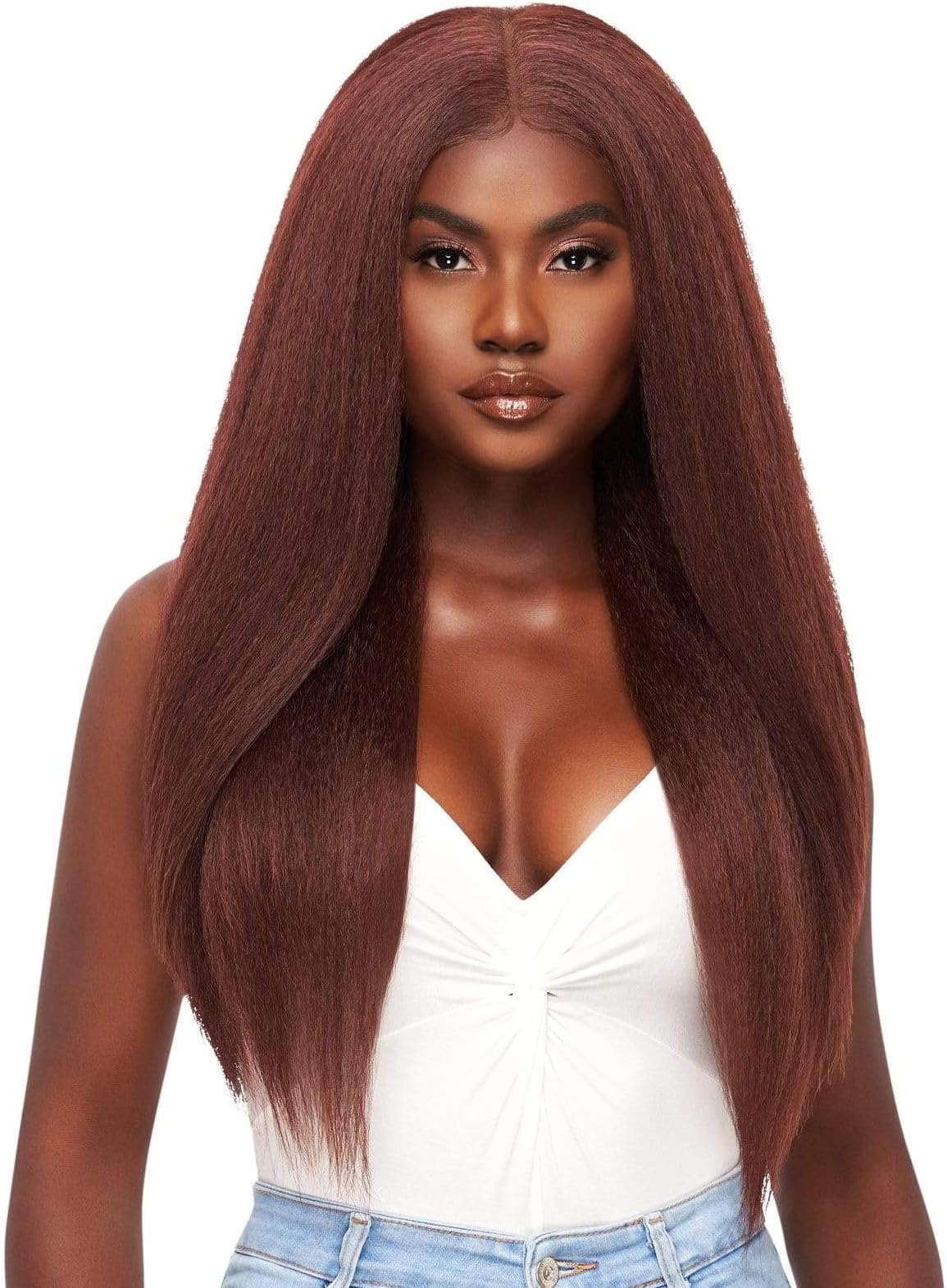 OutrePerfect Hair Line Synthetic 13x6 Faux Scalp Lace Front Wig - KATYA (DRFF CAJUN SPICE)