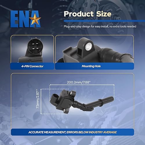 Miniatura 6 de ENA Juego de 6 bobinas de encendido compatibles con Mercedes-Benz C300 C350 E300 E350 E400 GL450 R350 SLK350 Reemplazo para UF733 UF741