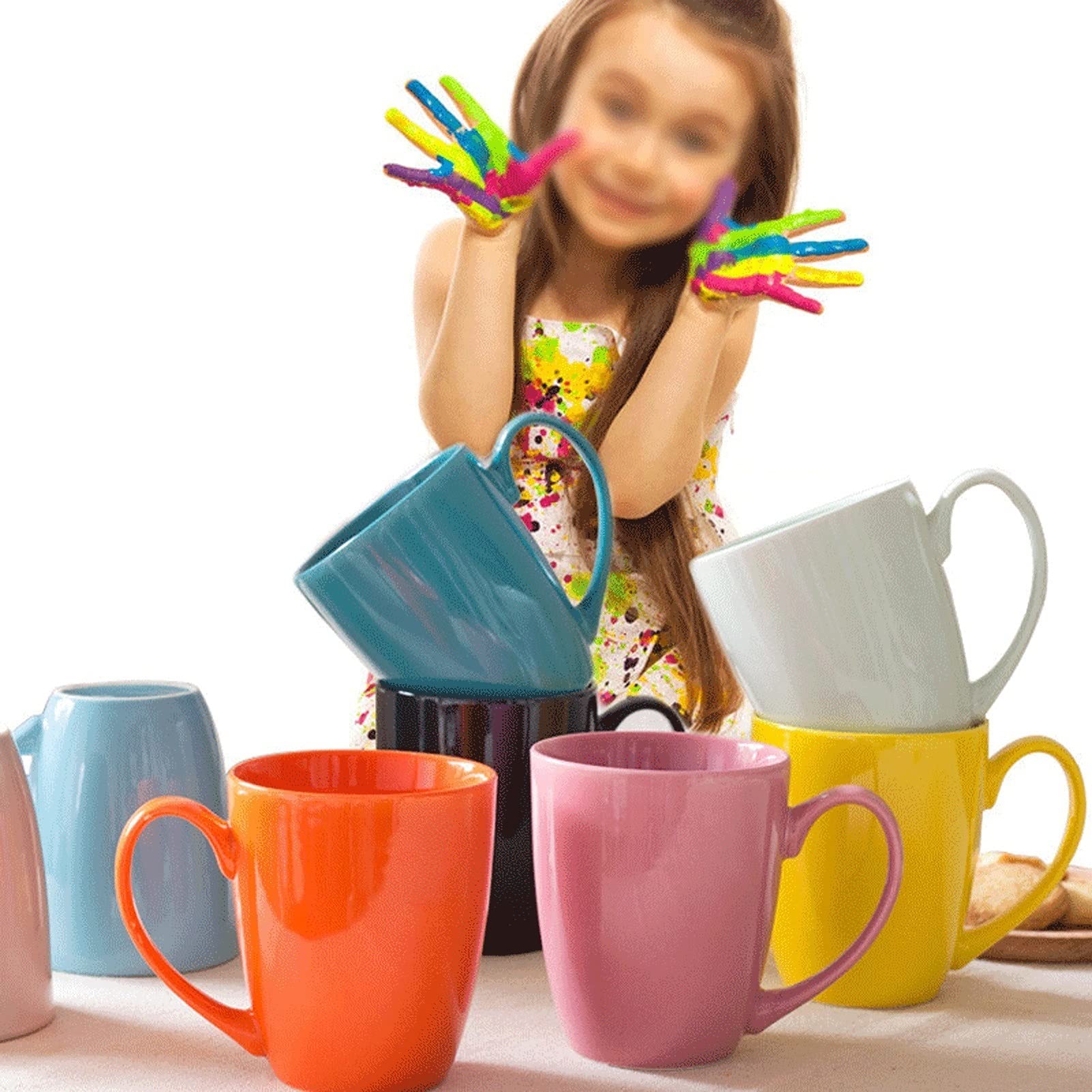 Tazze da caffè, tazze da tè, tazze da latte, semplici tazze in ceramica a tinta unita, tazze da caffè, tazze da colazione, tazze da tè, tazze per bevande calde, studenti, regali per impiegati o u