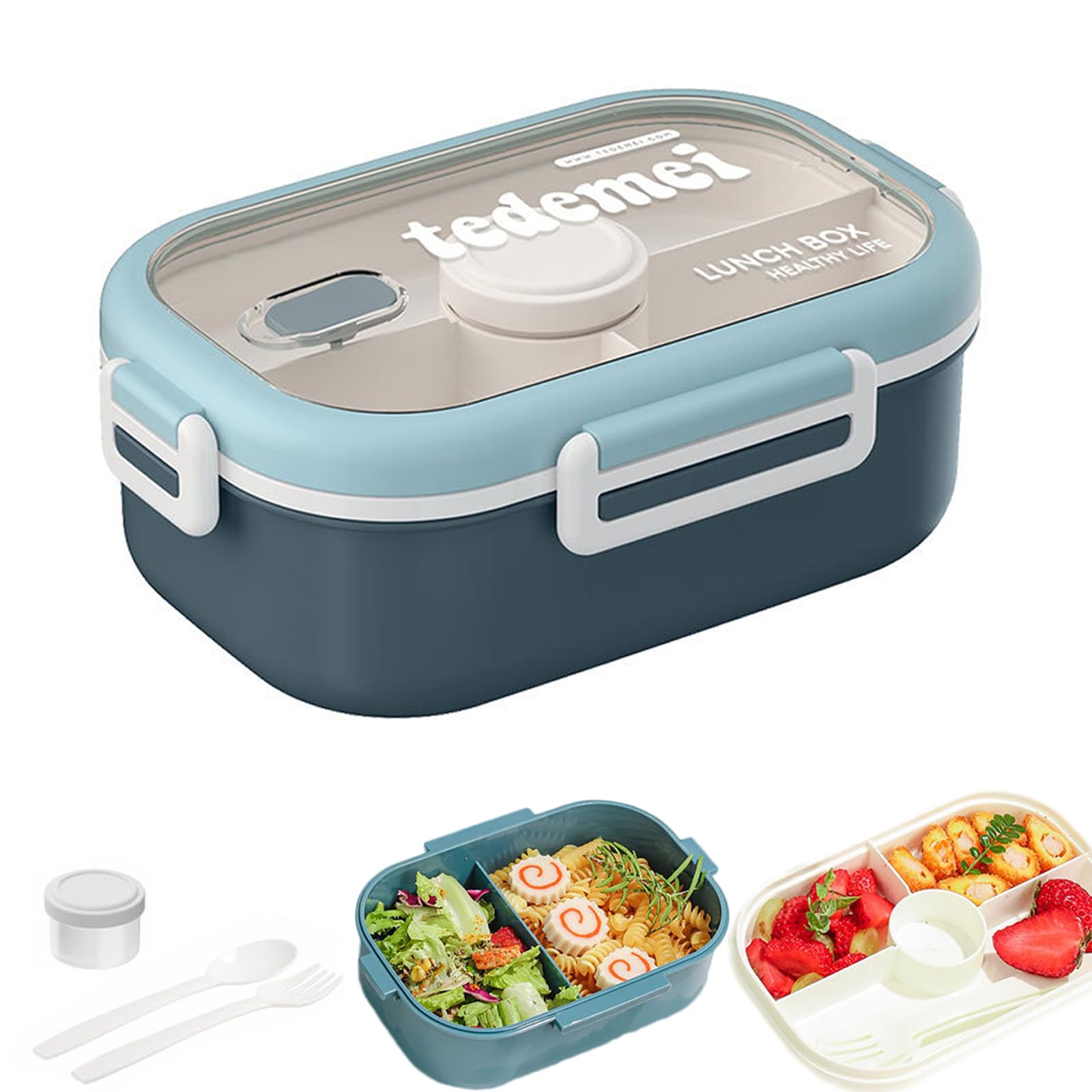 LUCKYUN Bento Box 1100ml Blue