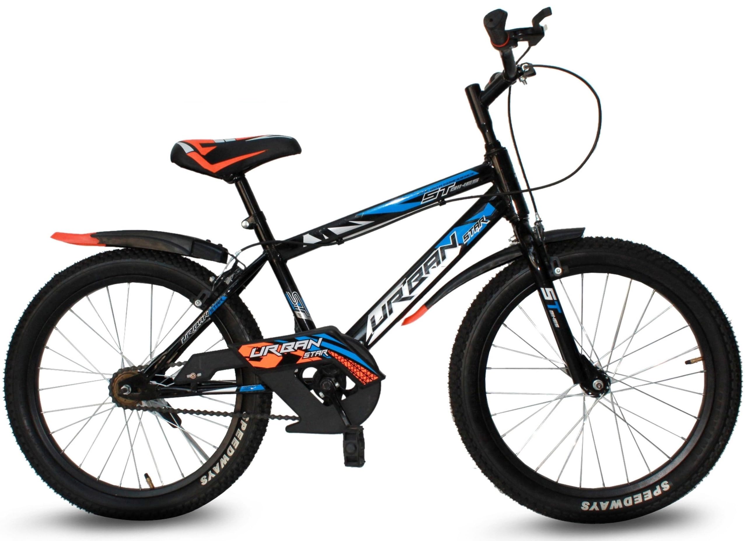 Urban Star 20T BMX Model Kids Road Cycle(-) 20 T Roadster Cycle (Single Speed, Orange, Rigid)-picture-35