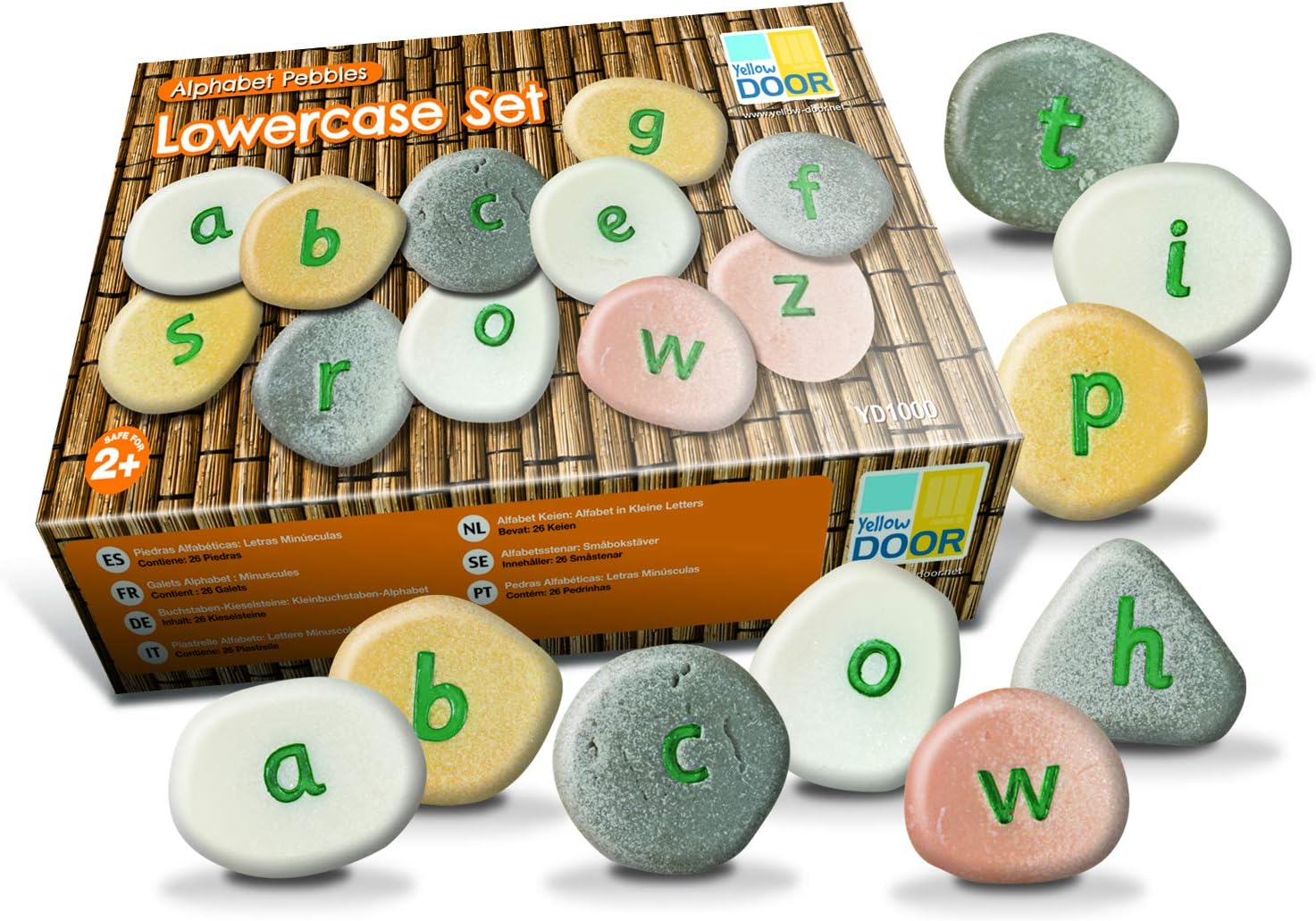 YUS1000 Lowercase Alphabet Pebble (Pack of 26)