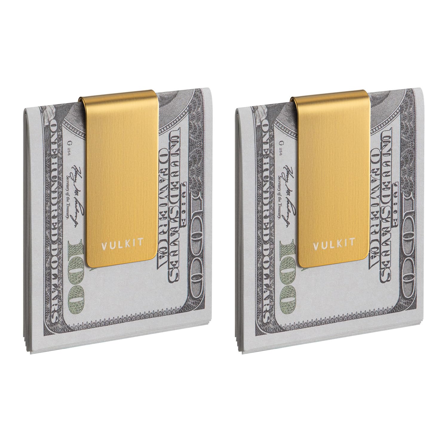 VULKIT Money Clip Stainless Steel Cash Holder EDC Accessories Men's Money Clips