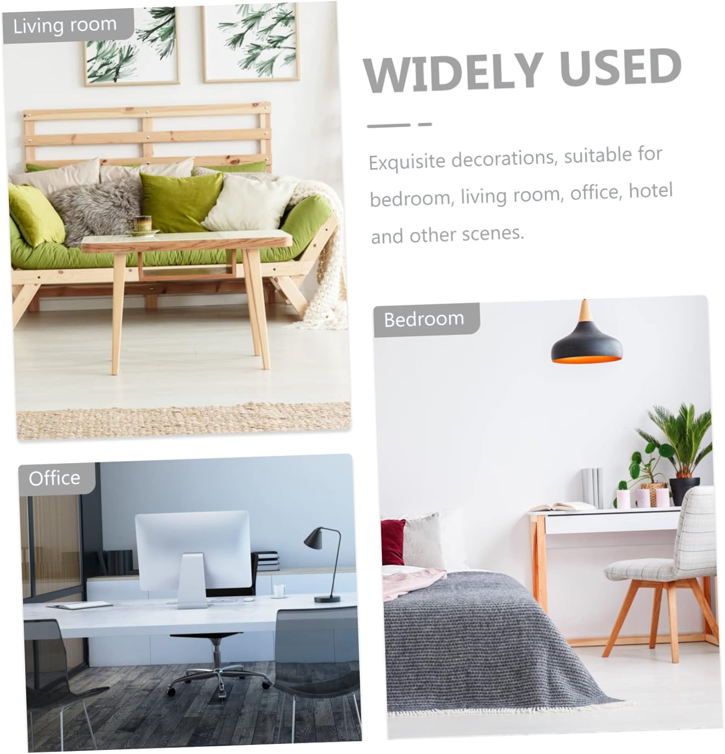 Cabilock Creative Crystal Ball Decor with Wooden Base Healing Sphere for Home and Office Unique Desktop Adornment and Crystal Craft Decoration