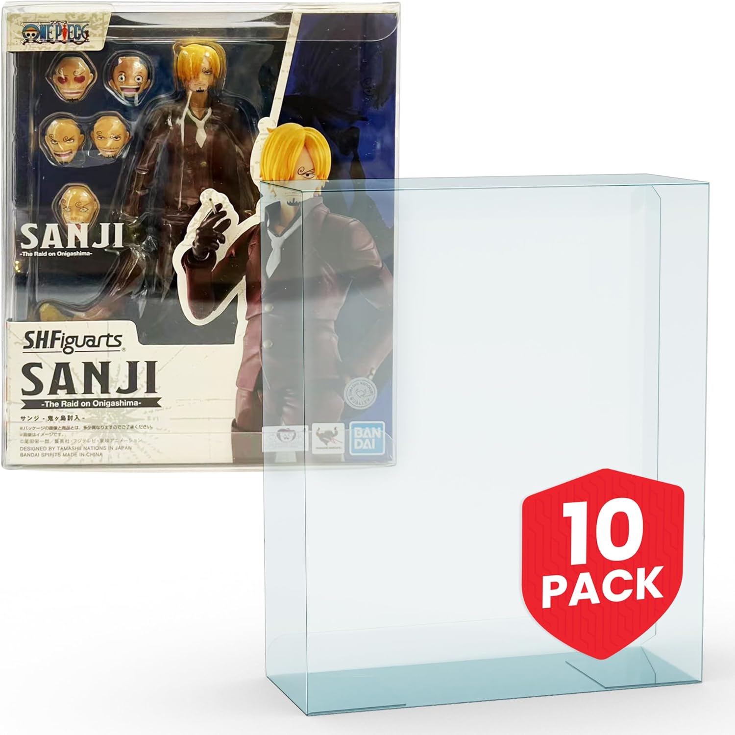 EVORETRO SH Figure Son Goku Super Hero PET Protector Case Pack of 10-0.40 mm Archival Grade, Crystal Clear Display, Impact Resistant, Durable, Custom Fit Goku Figure, Perfect Collector’s Gift