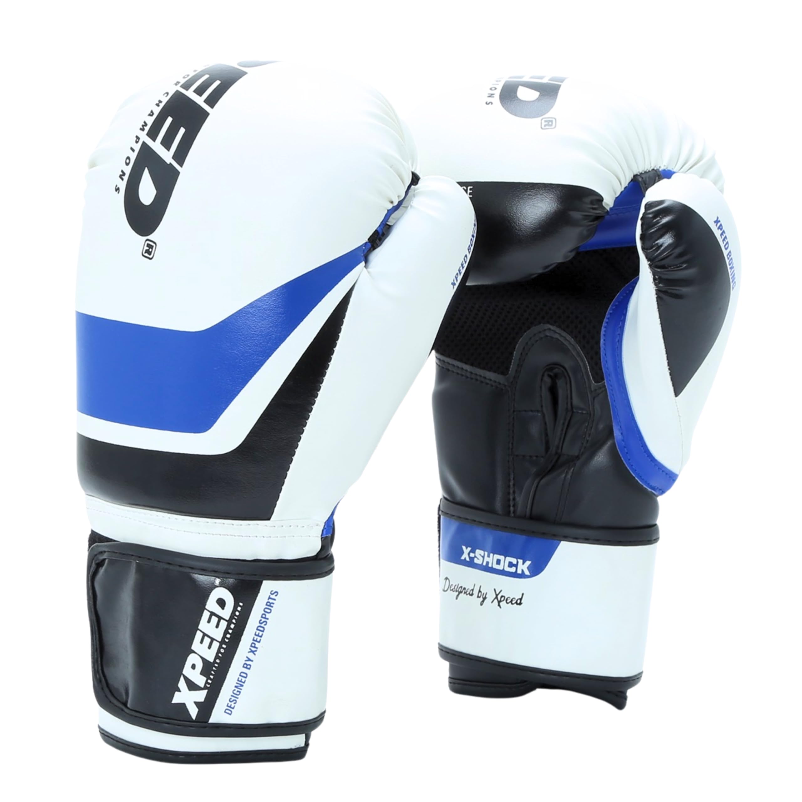 XPEED Boxing Gloves, XP2473 X-Shock Sparring Gloves for Boxing, MMA, Kickboxing, Muay Thai | Fight Boxing for Men & Women | Moulded Inner Foam | Inner Lining & Reinforced Stitching (12oz, Blue)-picture-16