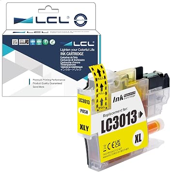 استبدال خرطوشة الحبر المتوافقة مع LCL للأخ LC3011 LC-3011 LC-3013 LC3013 LC-3013Y LC3013Y عالي العائد MFC-J491DW MFC-J497DW MFC-J895DW MFC-J690DW 1-Pack Yellow