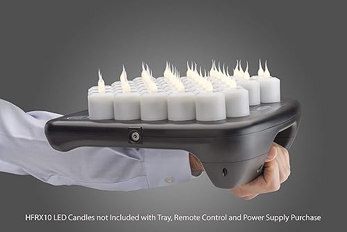 Miniatura 2 de Hollowick Nexis Kit sin llama (1) bandeja de carga, (1) cable magnético y fuente de alimentación estadounidense, (1) control magnético remoto (1 kit)