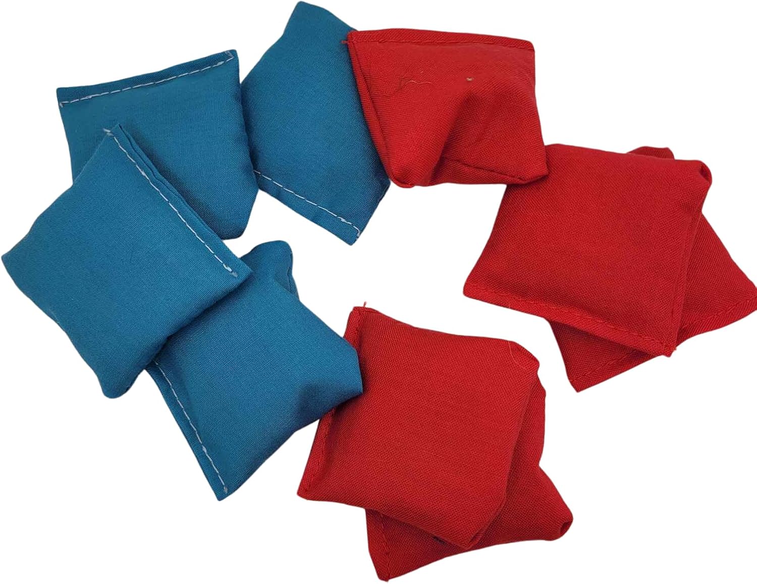 2 inch Tabletop Cornhole Bags Bright Blue and red All Weather mini Bags