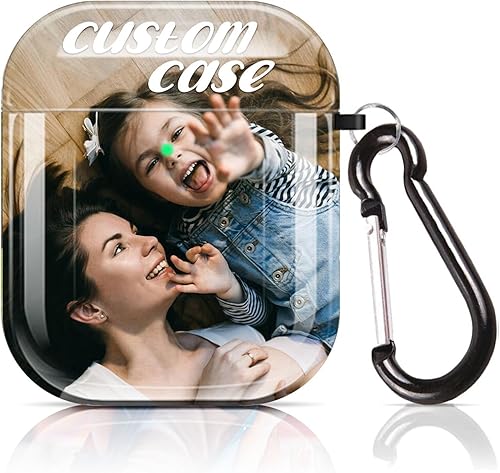 Funda personalizada para AirPod compatible con AirPod de 21 generación, personaliza tu foto, texto y nombre, funda de protección completa para