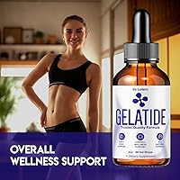 Vista 5 de Gotas de gelatida, Gela Tide Suplemento Líquido de Apoyo a la Pérdida de Apoyo Fórmula Equilibrio Forma Curvas Natural Bienestar Vitamina Máxima