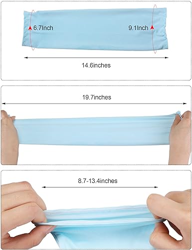 Vista 16 de 8 Pairs Arm Sleeves UV Sun Protection for Men Women Cooling Tattoo Cover Up Sleeves Negro