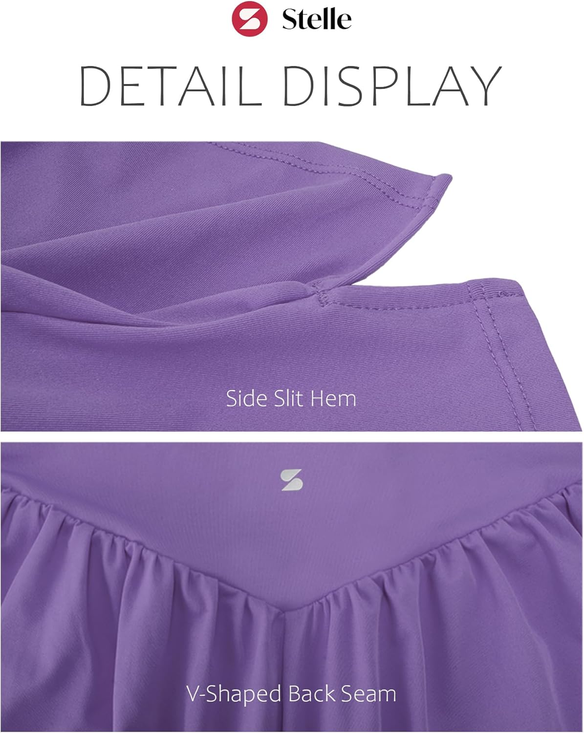 Stelle Women 2 in 1 Running Shorts Flowy Athletic Short High Waisted Workout Tennis Gym Short with Liner Pockets - Image 7