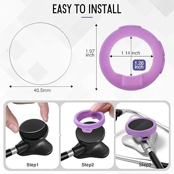 Stethoscope Protection Kit Compatible with EKO Core 500, 3 x 2.5D Tempered Glass Screen Protector and 3 x Stethoscope Case, Compatible with EKO Core 500, Proof