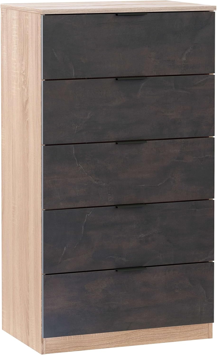 Cómoda 5 Cajones Roble