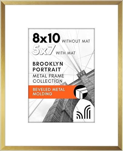 Miniatura 9 de Americanflat Portarretratos de aluminio de 12 x 16 pulgadas, color negro, se puede utilizar como marco de fotos de 9 x 12 pulgadas con paspartú o