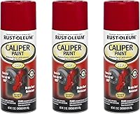 Vista 1 de Rust-Oleum 251591-3PK Caliper Spray Paint, 12 oz, Red, 3 Pack