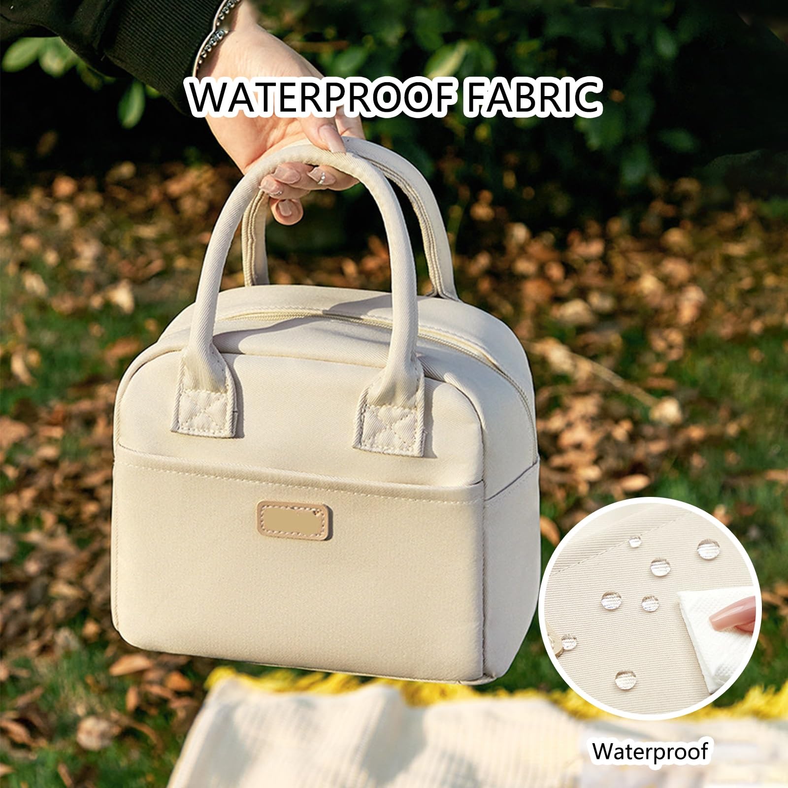 Bolsa Térmica for El Almuerzo, Bolsa for El Almuerzo de Gran Capacidad, Impermeable, Con Bolsillo Exterior Y Asas Reforzadas, Ideal for El Trabajo