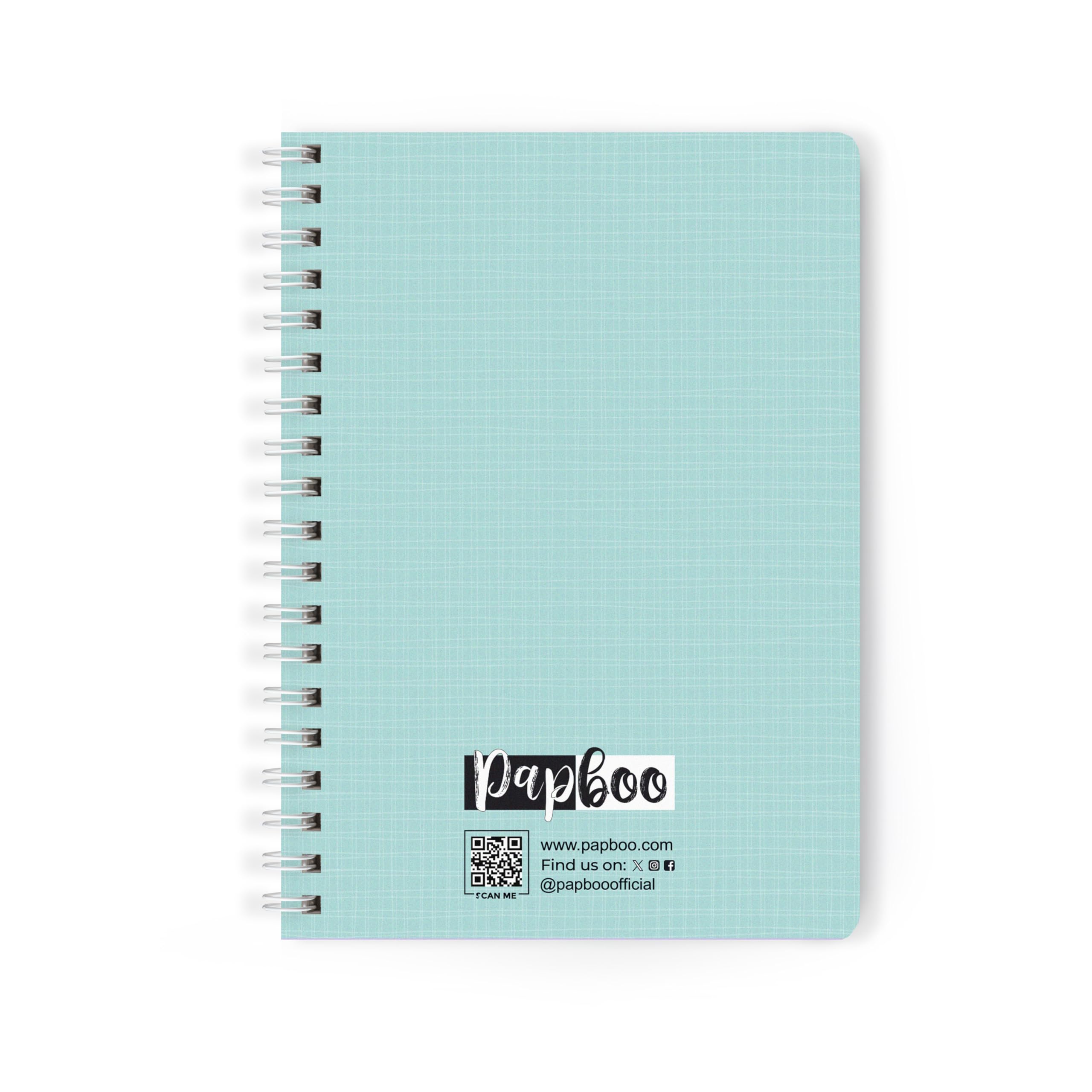 Papboo Agenda 2025 A5, pratica, copertina rigida, con calendario, facile da trasportare, con spirale bianca, 80 g/m², a righe, 188 pagine, diario, regalo (Tiffany)