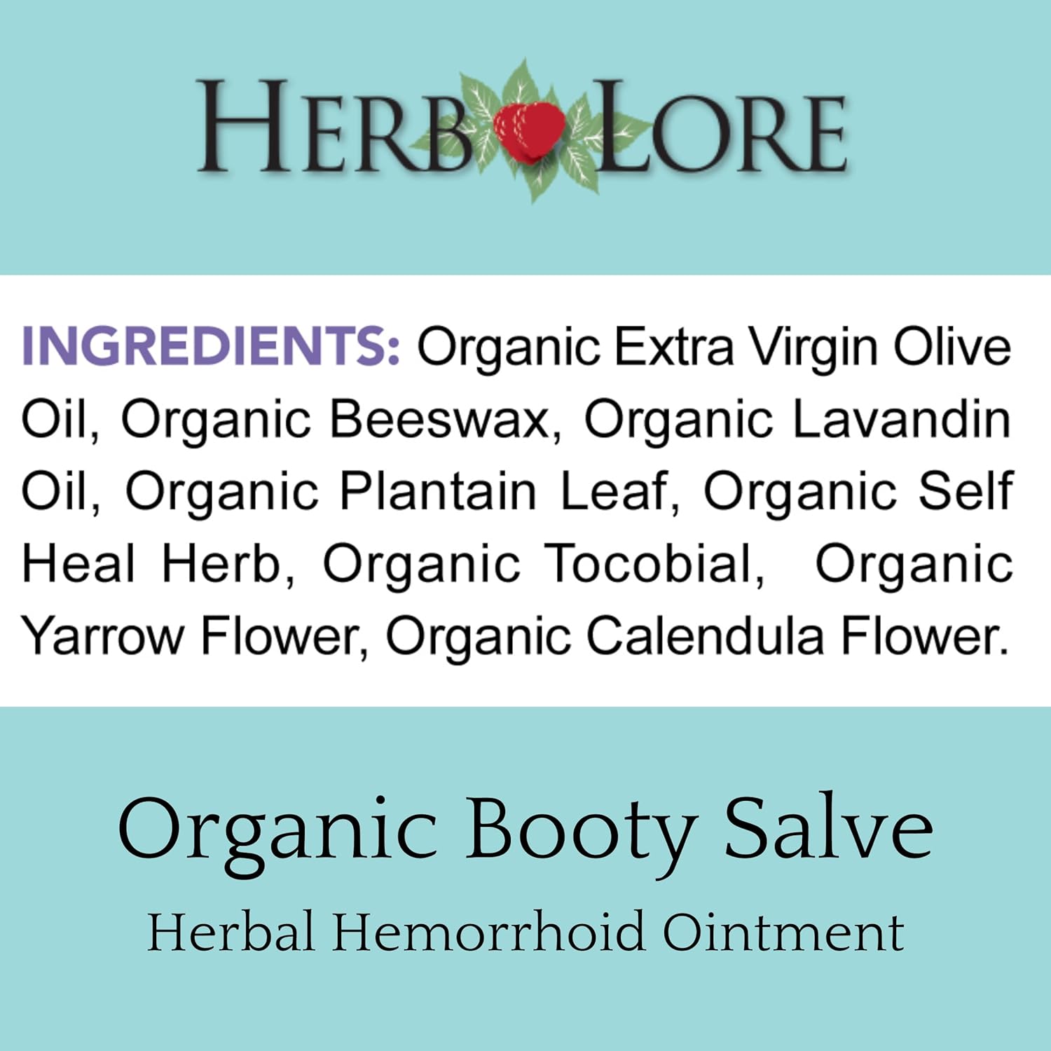 Herb Lore Organic Booty Salve – Natural Soothing Ointment – Herbal Comfort Cream for Sensitive, Delicate Areas and Itching (3.4 oz) - Image 5