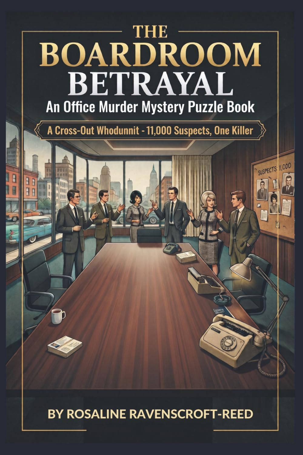 The Boardroom Betrayal: An Office Murder Mystery Puzzle Book: A Cross-Out Whodunnit · 11,000 Suspects, One Killer - NIGHTMARE DIFFICULTY [LARGE PRINT]