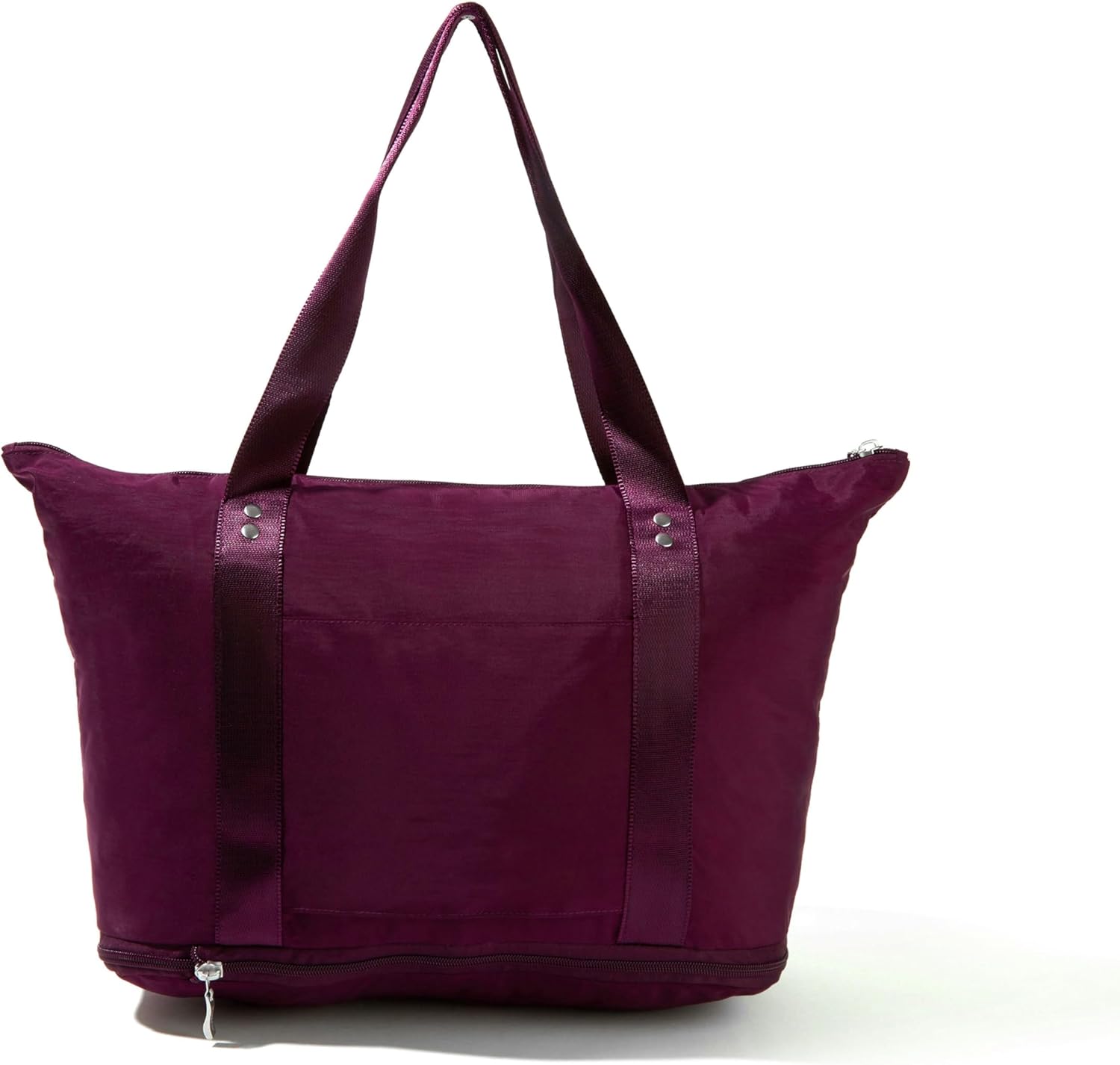 Baggallini Carryall Expandable Lightweight Travel Tote 22" Packable Folding Compact Nylon Washable Weekender w/Luggage Sleeve - Image 9