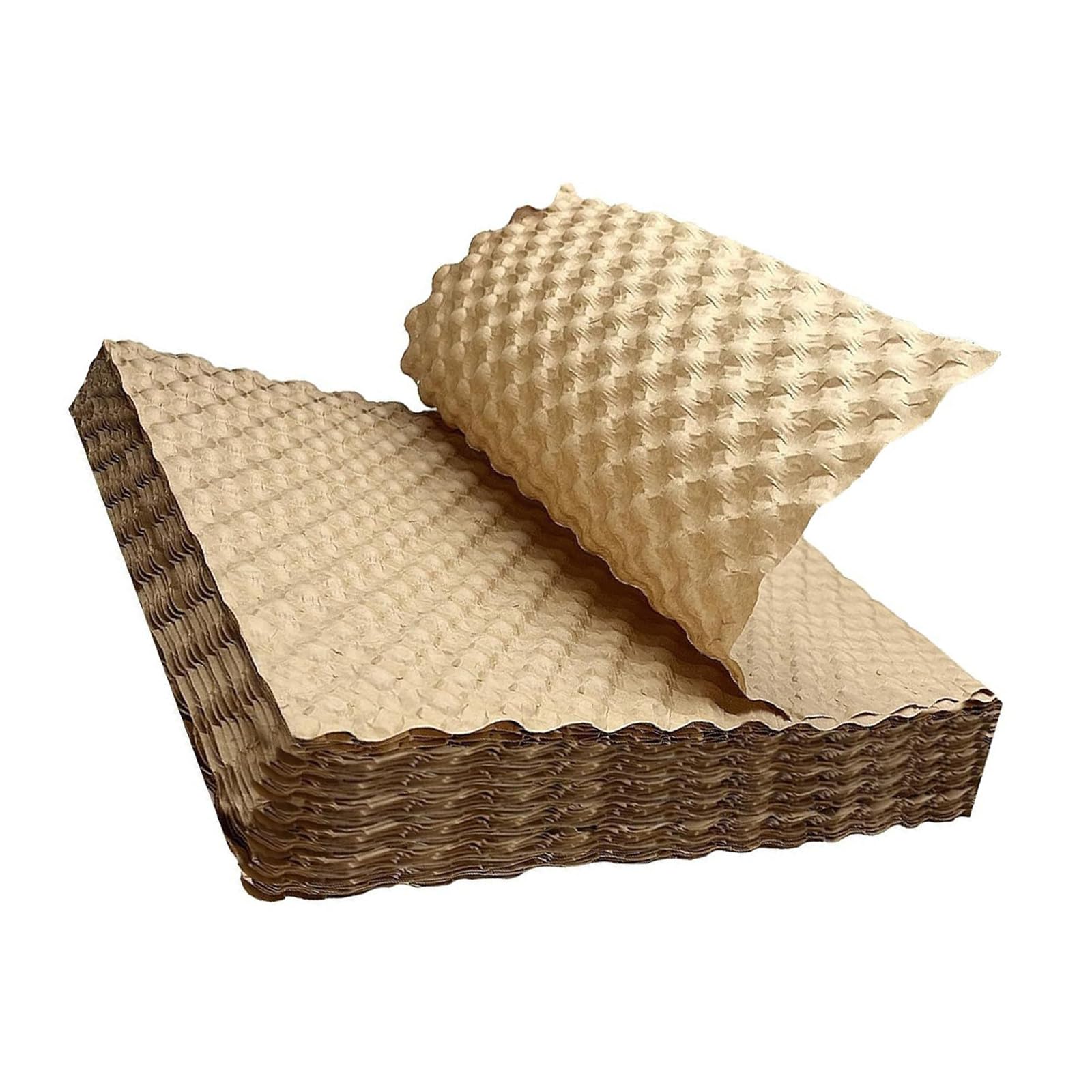 Of 100 Recyclable Paper Bubble Wrap Sheet for Packaging and Protective During Moving Breakables Gift Paper Cushioning Wrap