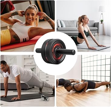 Abdominal Roller Portable Training Equipment | Abs Workout Equipment for Women Men Adults Teens Home Traveling Gym Apartment