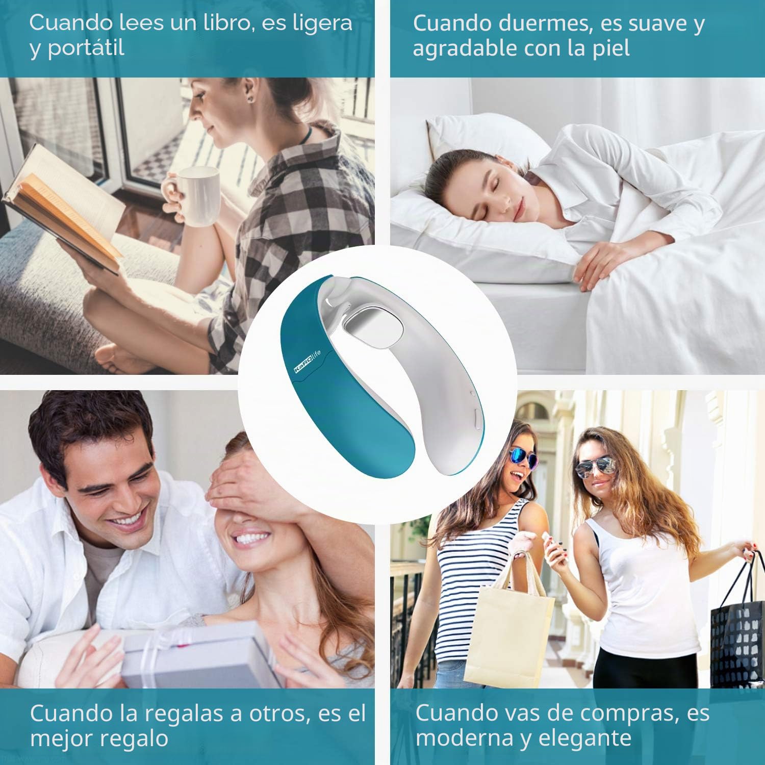 Masajeador Cervical con Control Remoto,Masajeador de Cuello Inteligente, Alivia el Dolor Muscular del Cuello, 6 Modos,18 Intensidades,Calefacción de 3 Niveles,Mejor regalo
