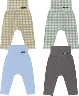Konny Baby Pants Soft Modal High Waist Leggings 4P-Set | Stylish & Comfortable Baby Girl Boy Clothes