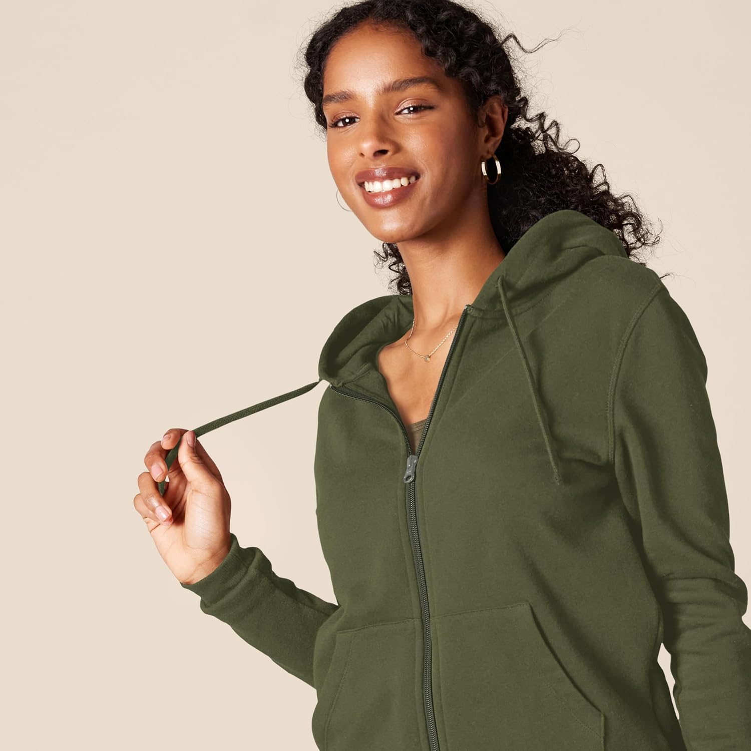 Amazon Essentials womens Fleece Full-Zip Hoodie (Available in Plus Size) - Image 4