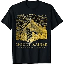 Mount Rainier Washington Mountain Mt Climbing Summit Hiking T-Shirt