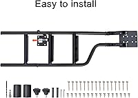 Vista 9 de Escalera plegable universal de 42 pulgadas para puerta trasera de camioneta, escalera plegable resistente con dispositivo de bloqueo, ajuste