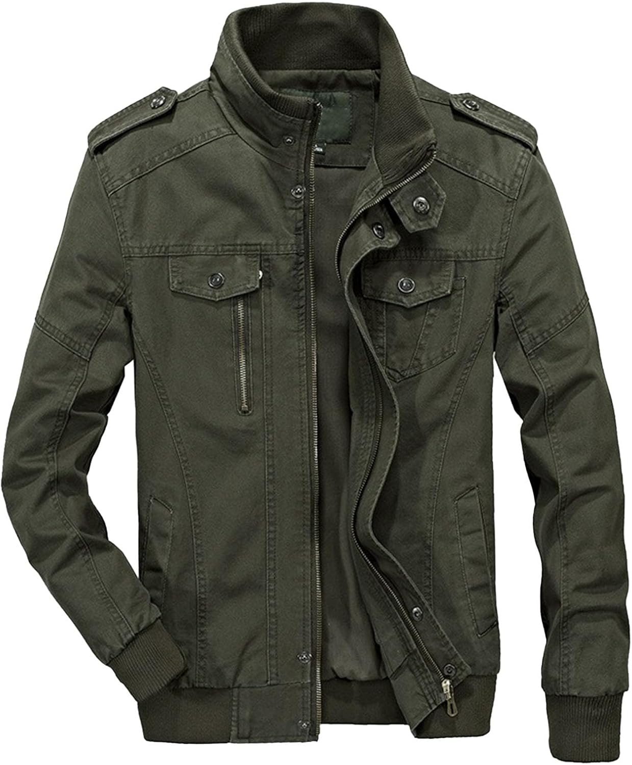 Military Jackets for Men Men's Cotton Lightweight Jacket Military Jacket Casual Field Coat Windbreaker Outwear 2025