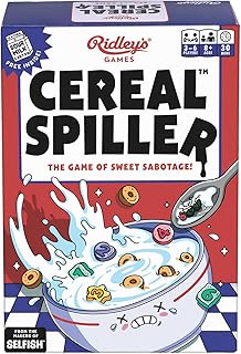 Ridley's Games: Cereal Spiller- The Game of Sweet Sabotage - Family Game for Parties & Game Nights - Nostalgic Packaging - for 3-6 Plays Ages 8+ and 30 Minute Playtime