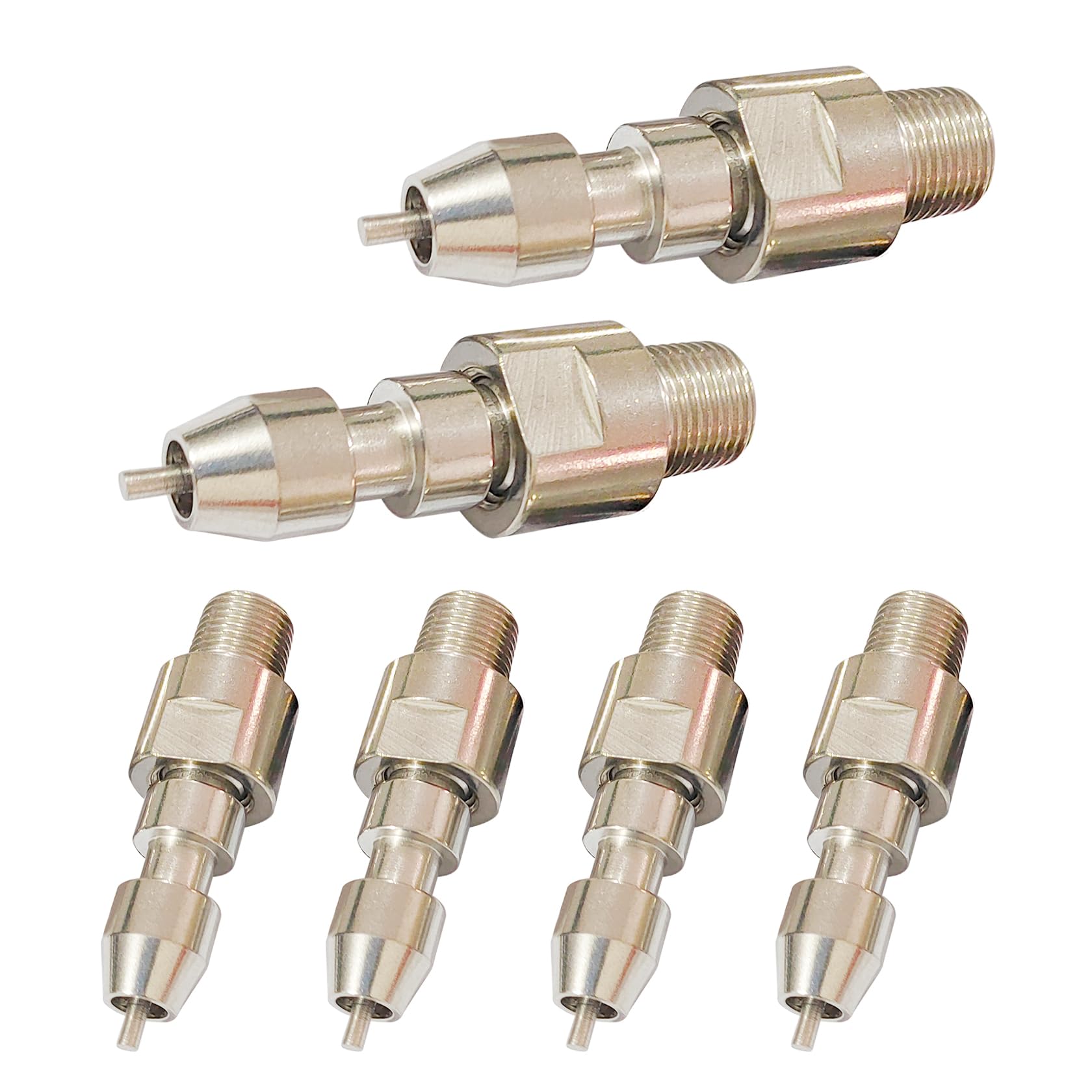 Bonchoice Automatic Stainless Steel Rabbit Nipple Water Feeder Rodent Watering System Kit Animal Breeding Supplies (6PCS)