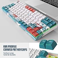Vista 6 de COSTOM XVX M84 - Teclado mecánico inalámbrico y con cable, teclado compacto de 84 teclas intercambiables en caliente, teclado personalizado N-Key