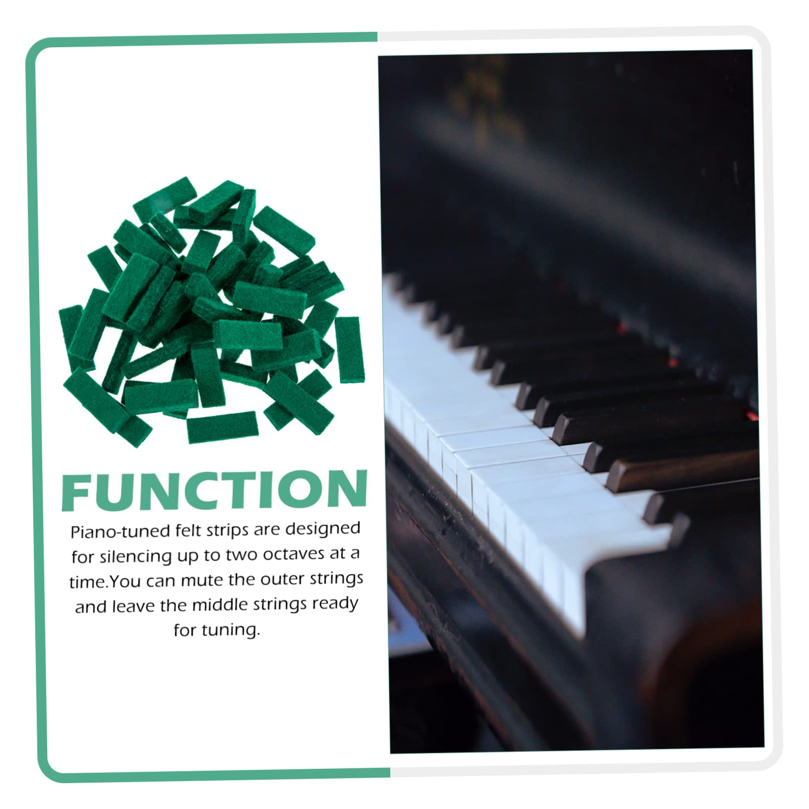 ibasenice 150pezzi Strumenti Per Accordatura Pianoforte Con Feltro Strisce Di Temperamento e Mute Per Pianisti Professionisti e Studenti